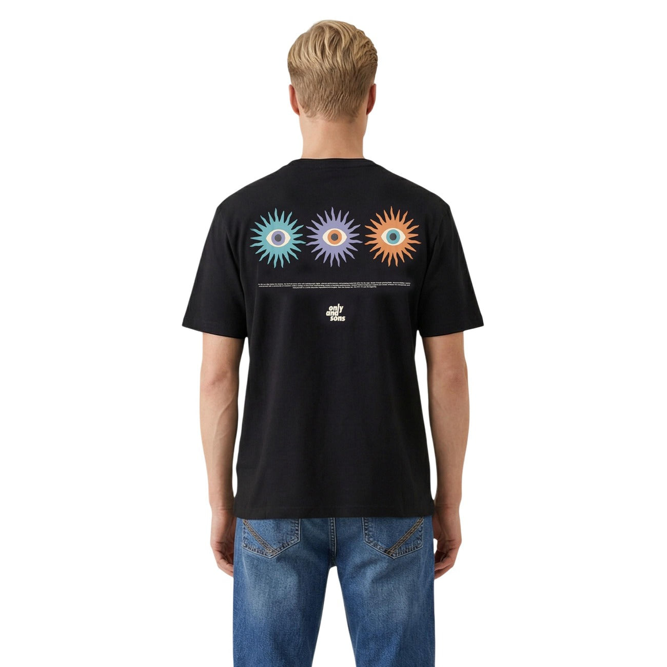 2461245 Only & Sons T-Shirt Nero Uomo