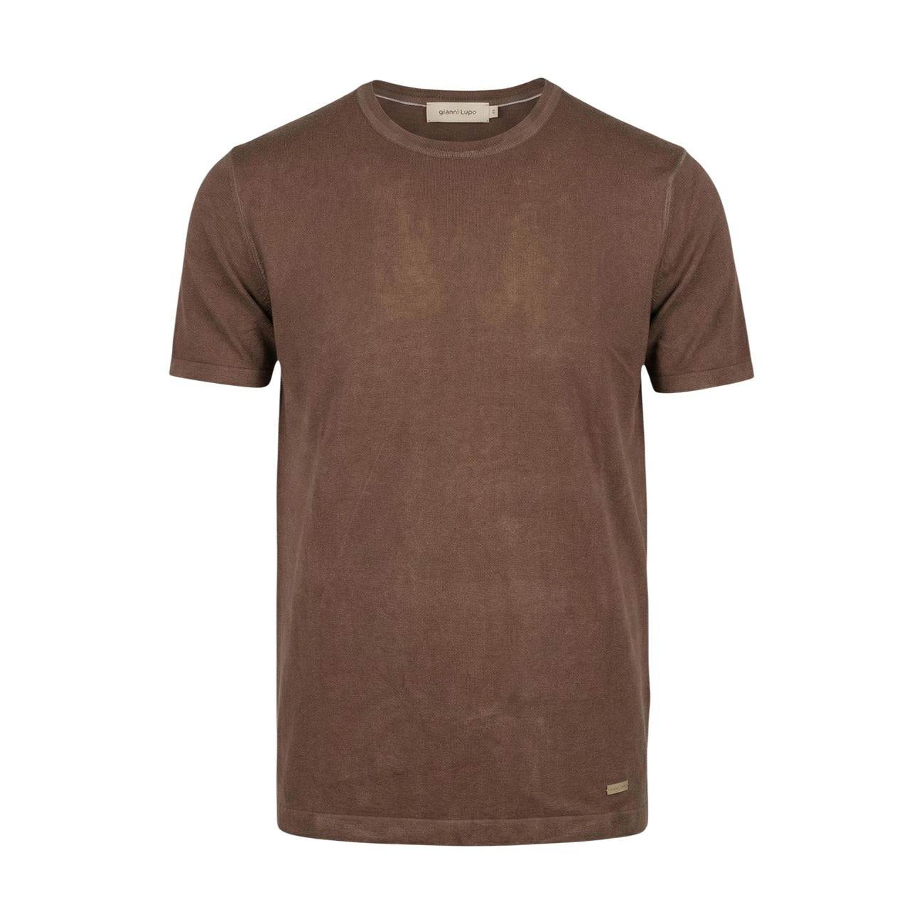 2455657 Gianni Lupo T-Shirt Marrone Uomo