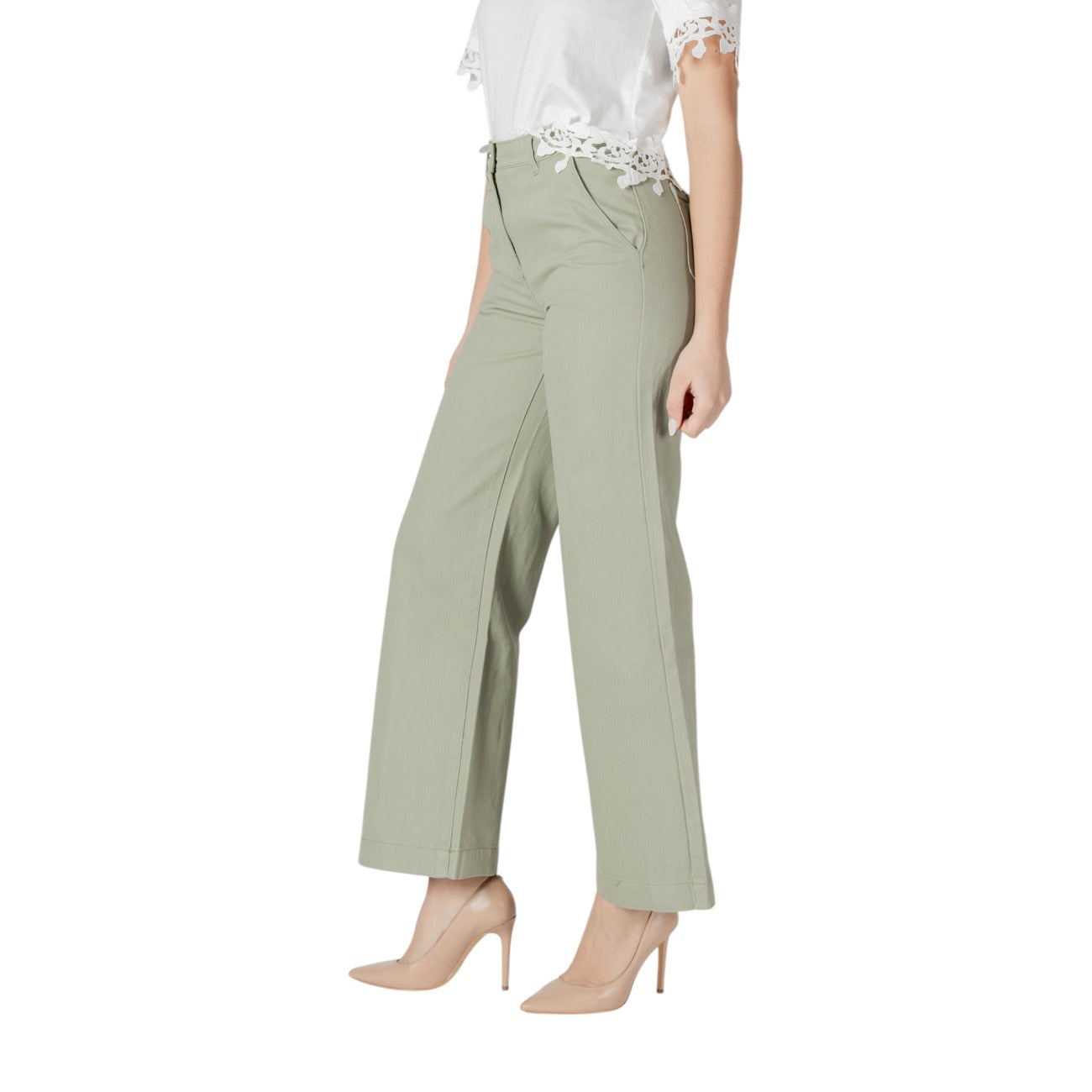 485260 Morgan De Toi Pantaloni Verde Donna Primavera/Estate