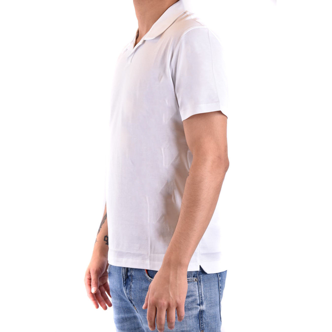 2429389 Dondup Polo Bianco Uomo
