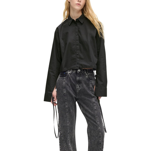507678 Karl Lagerfeld Jeans Camicia Nera Donna Primavera/Estate