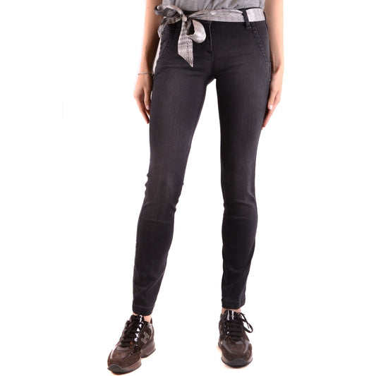 2438003 Jacob Cohen Jeans Neri Cotone Modal Made Italy Donna