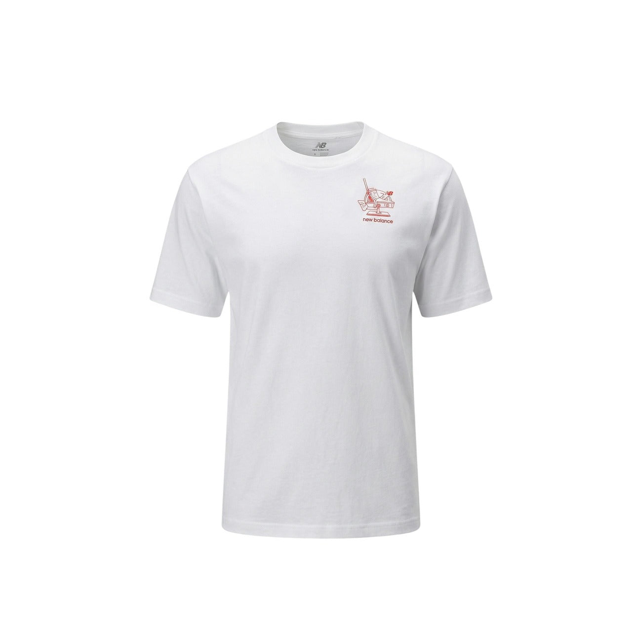 2452823 New Balance T-Shirt Bianco Uomo