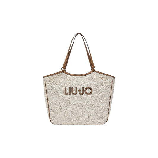 2460150 Liu Jo Borsa a Mano Beige Maxi Donna