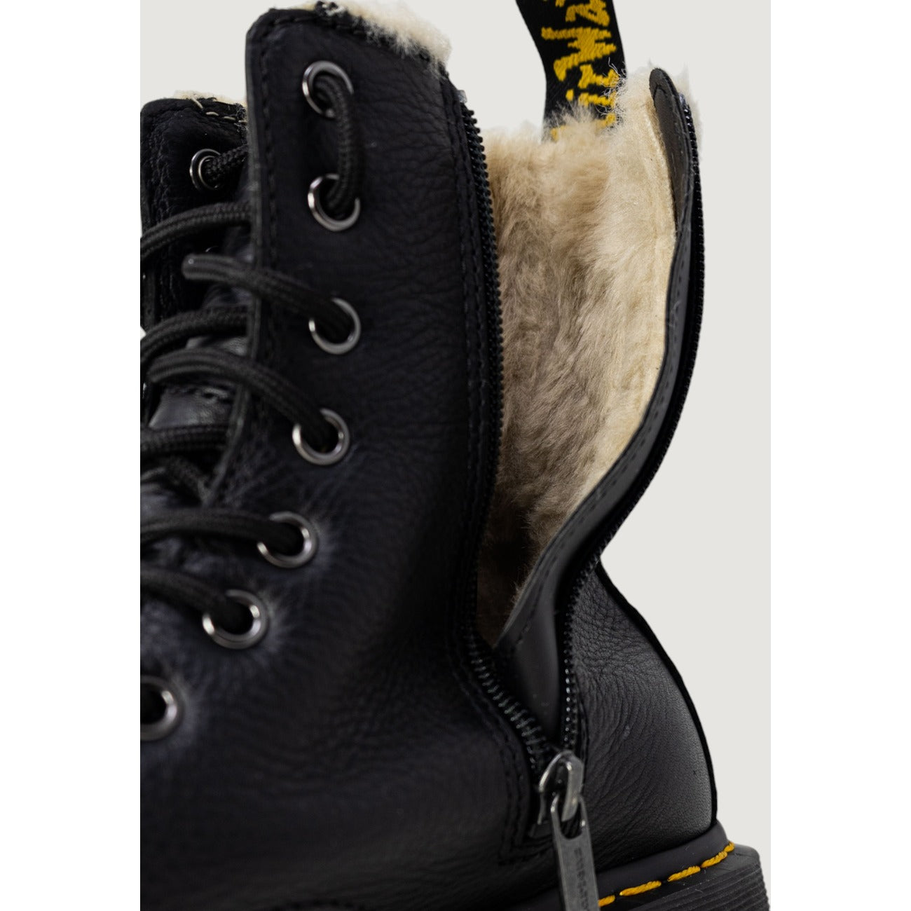2170487 Dr. Martens Stivali Donna Neri Pelle