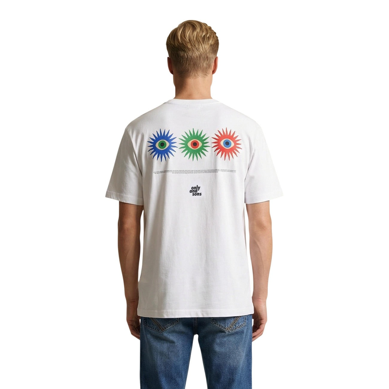2461159 Only & Sons T-Shirt Bianco Uomo