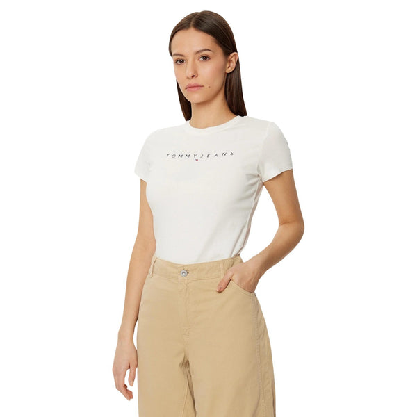 T-Shirt Beige 100% Cotone Donna