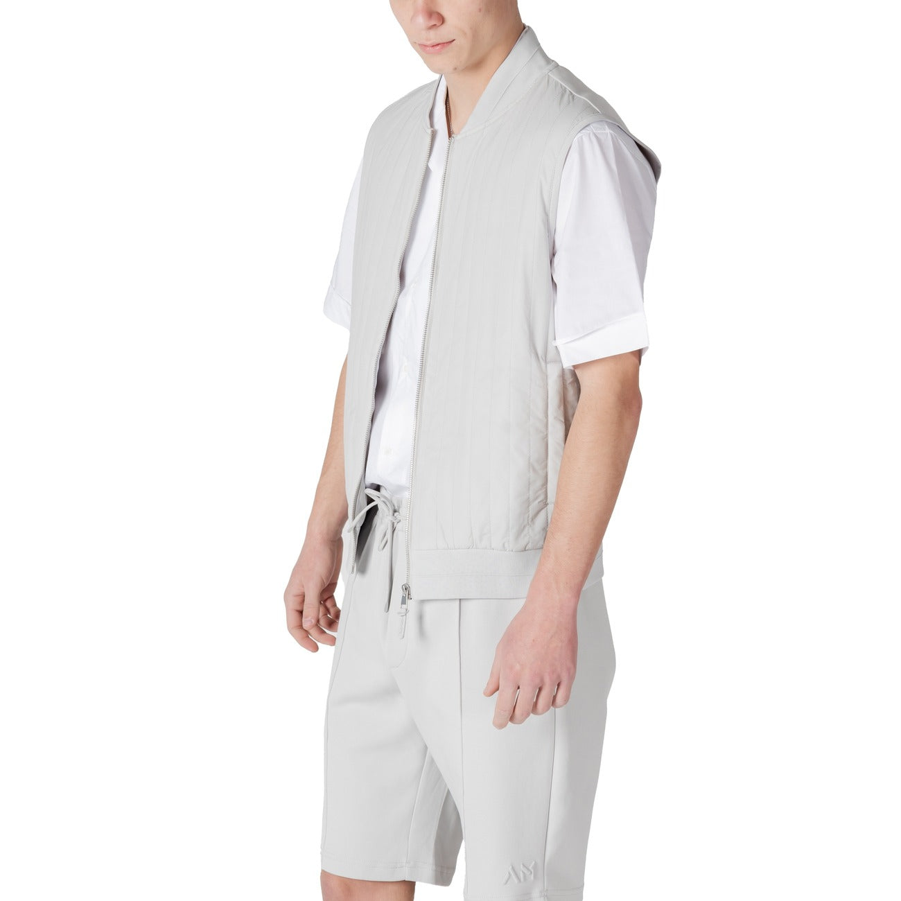 2412896 Antony Morato Gilet Grigio Cotone Smanicato Uomo