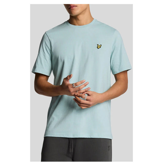 2416406 Lyle & Scott T-Shirt Azzurra Stampa Uomo