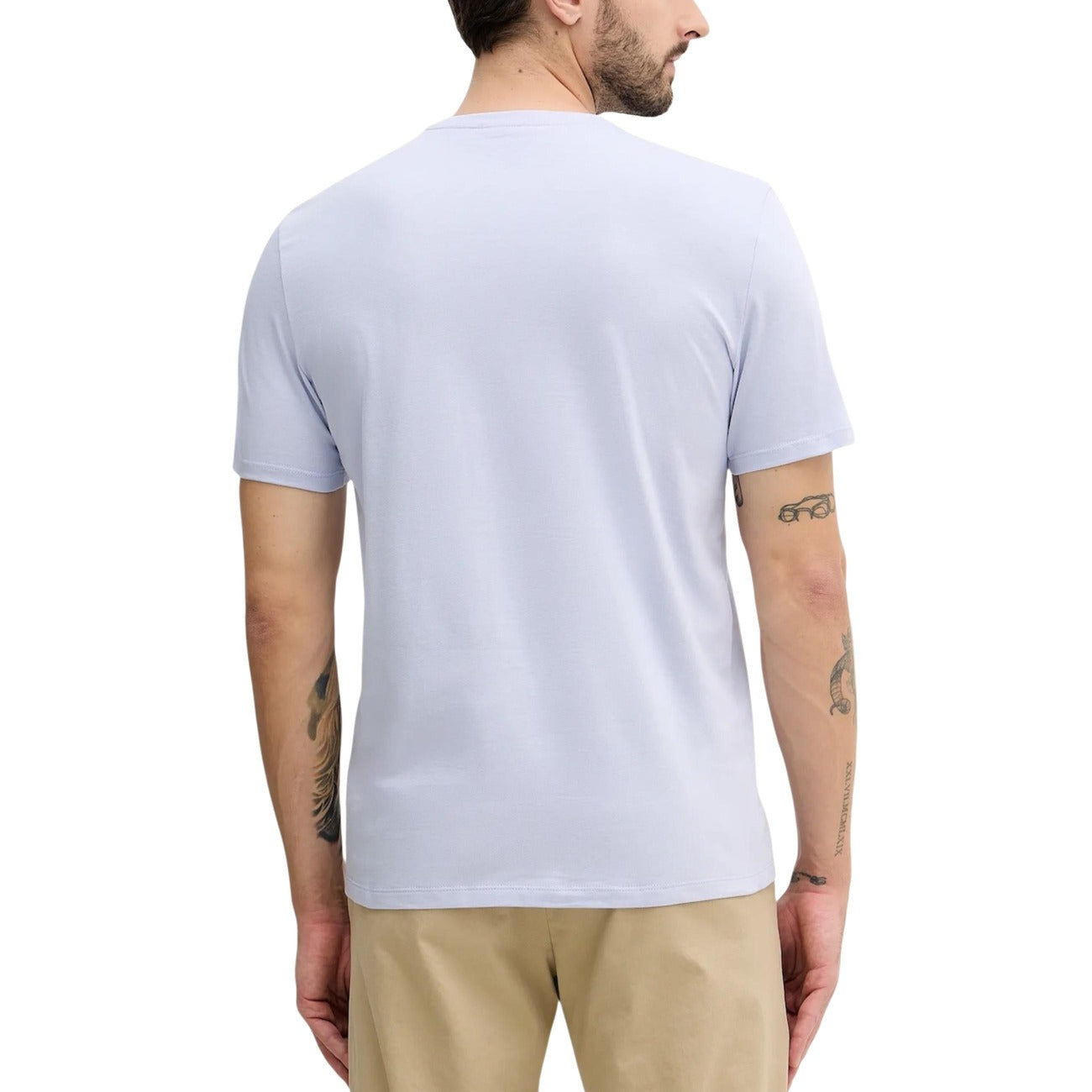 2451699 Calvin Klein Jeans T-Shirt Azzurra 100% Cotone Uomo