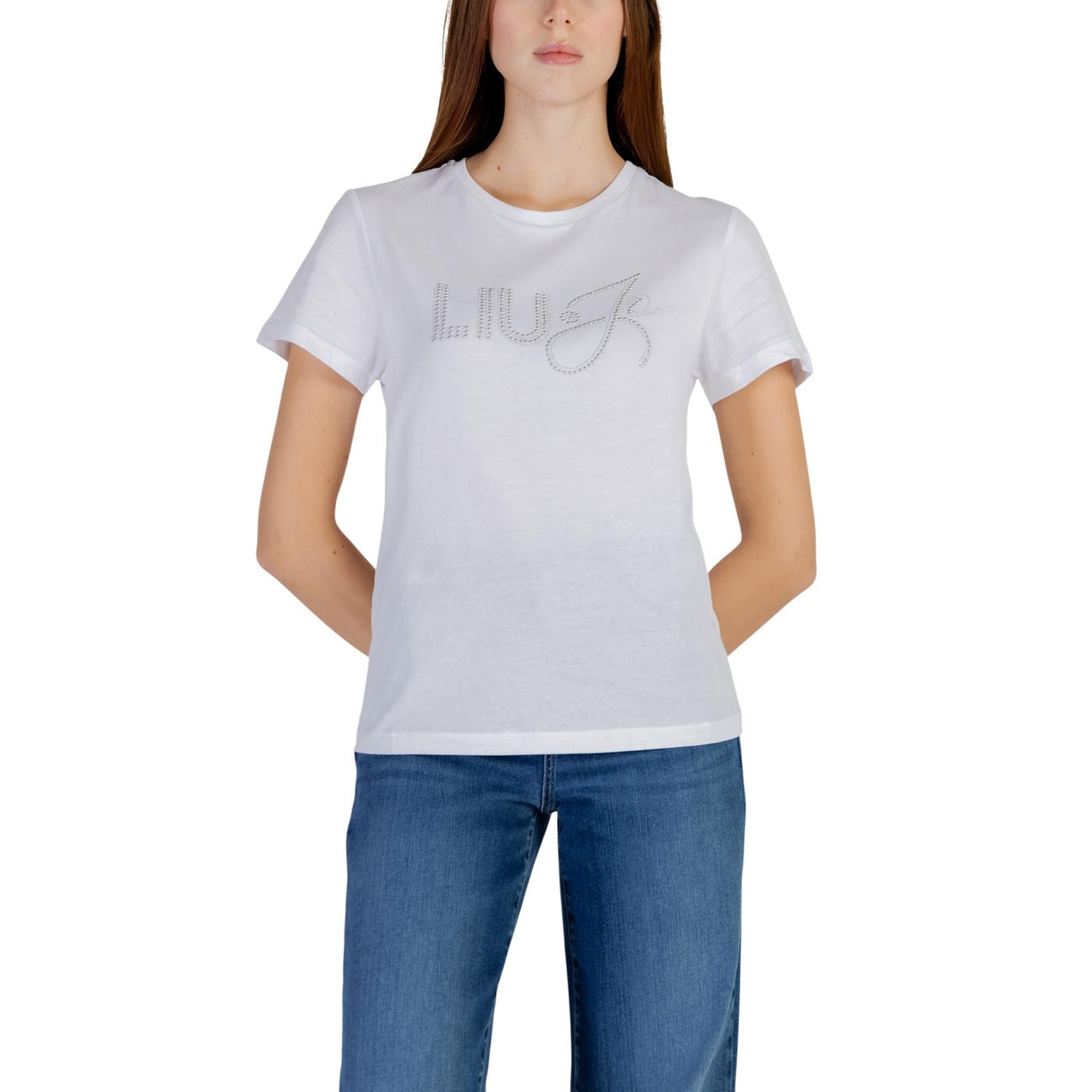 505260 Liu Jo T-shirt Bianca Cotone Donna