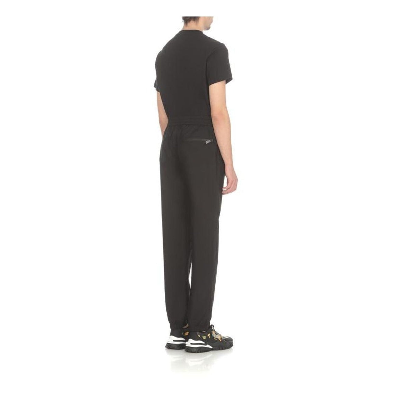 2430413 Versace Jeans Couture Pantaloni Nero 100% Cotone Uomo