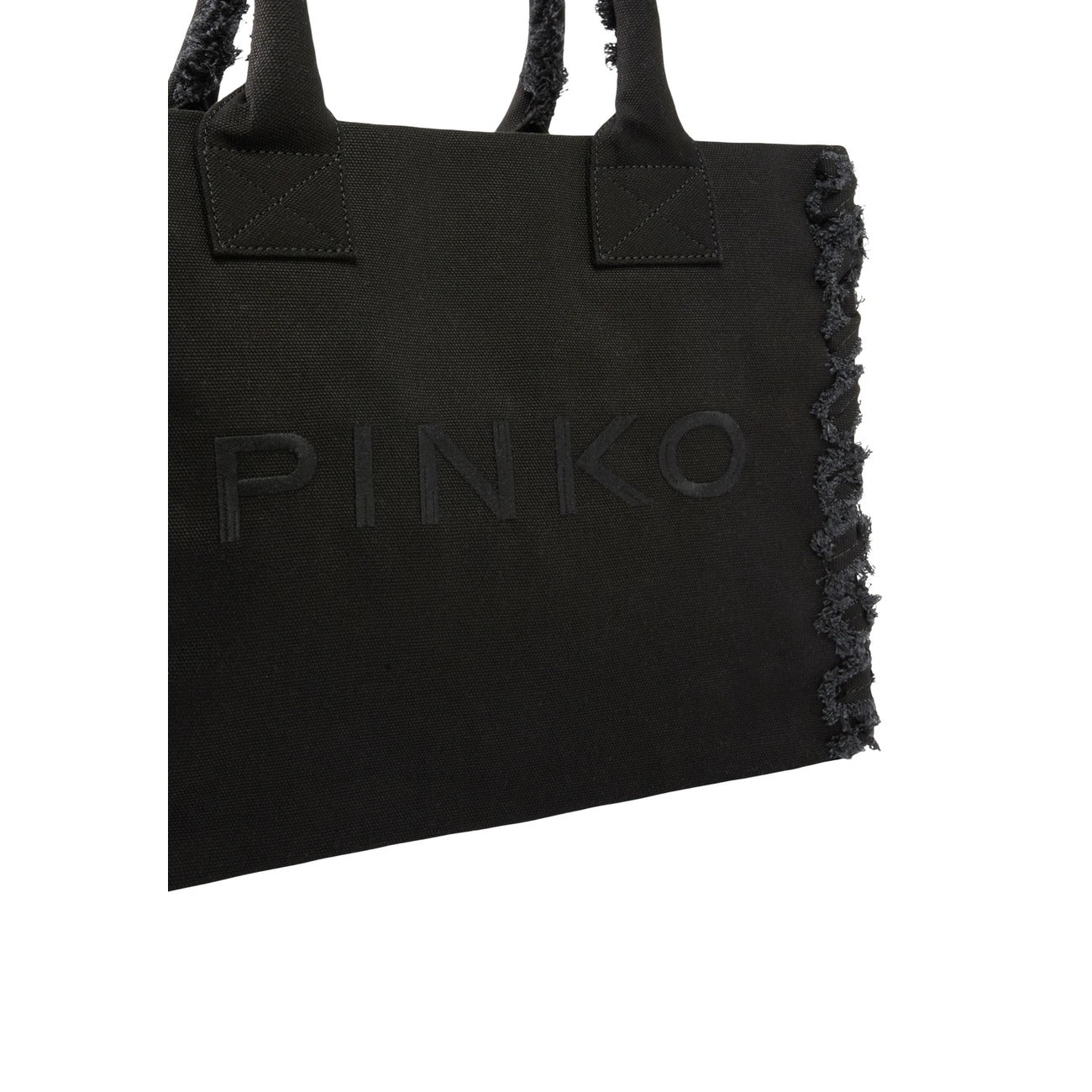 2467677 Pinko Beach Shopper Canvas Borsa Nero Donna