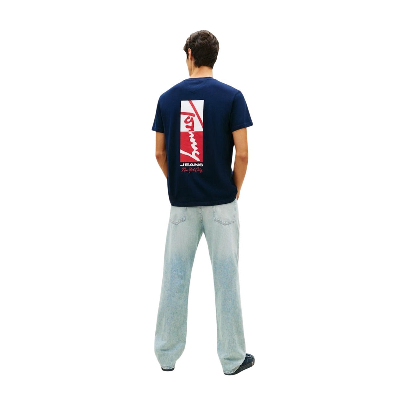 2457411 Tommy Hilfiger Jeans T-Shirt Blu Uomo
