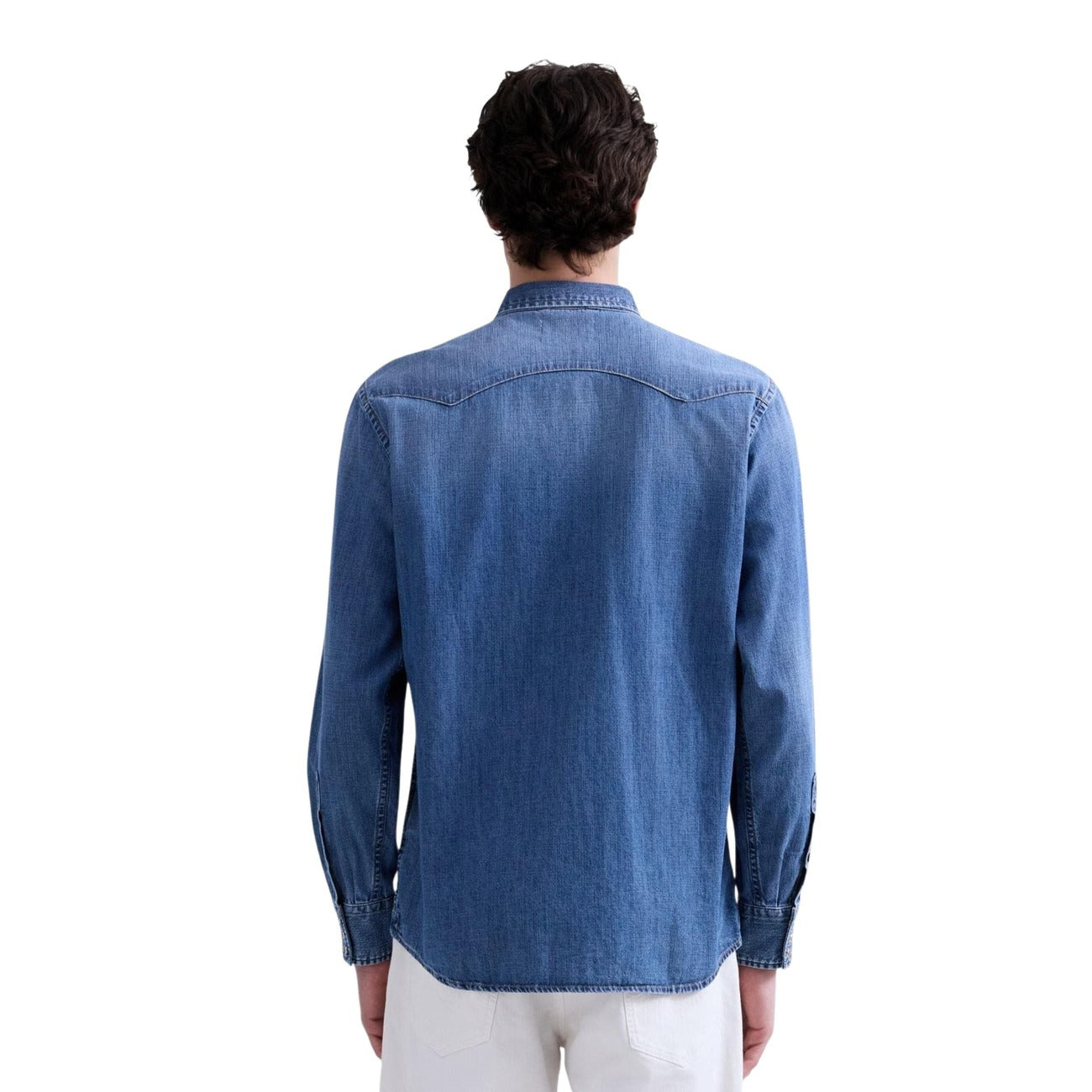2460431 Replay Camicia Azzurro Uomo