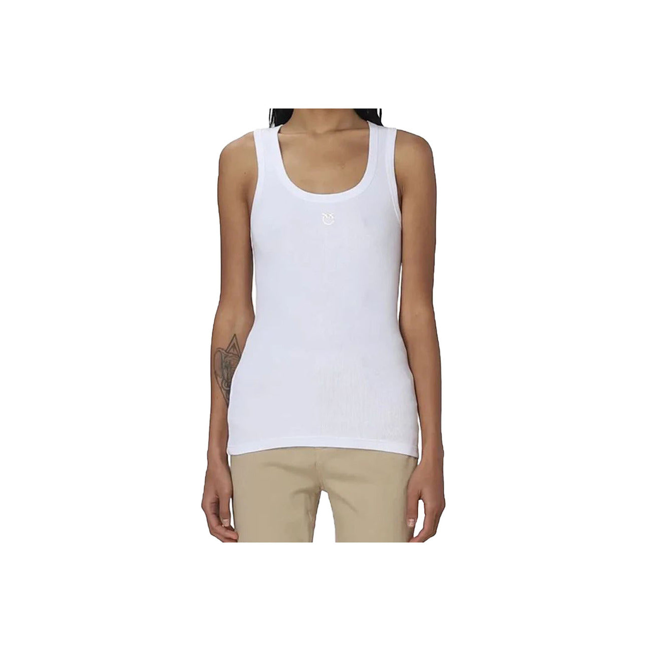 486937 Pinko Canotta Bianca Donna