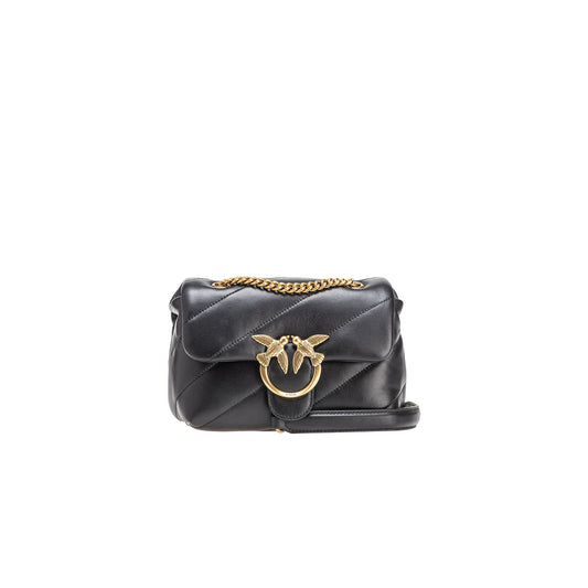 426645 Pinko Borsa a Mano e Tracolla in Pelle Nera Donna