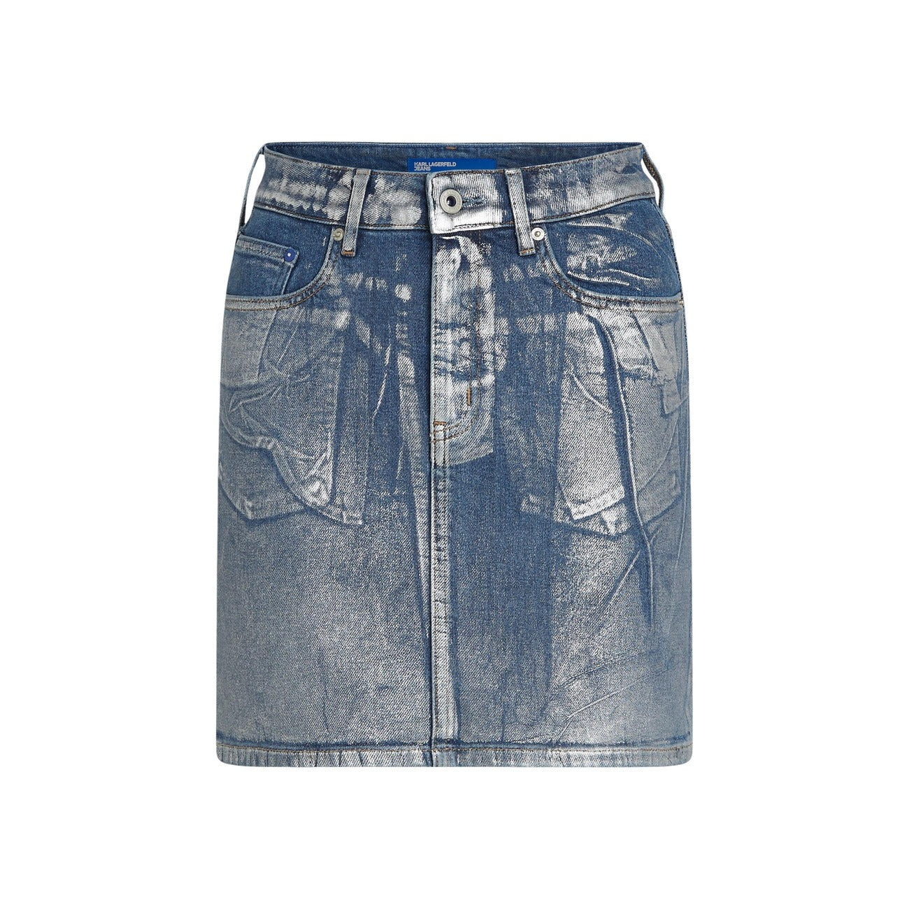 507687 Karl Lagerfeld Jeans Gonna Azzurra Cotone Donna