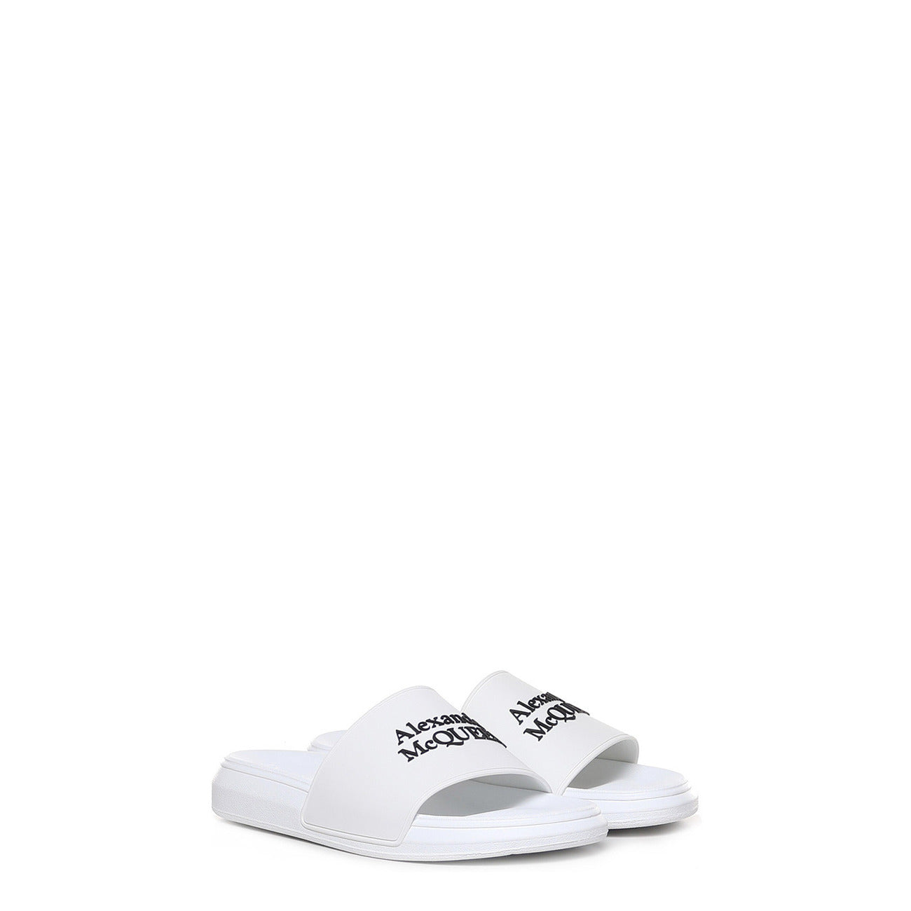 2430644 Alexander McQueen Sandali Bianco Gomma Uomo