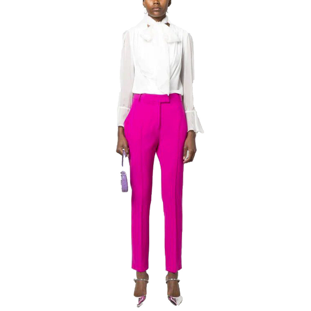 2424526 Pinko Body Blusa Bianca Donna Viscosa 100%
