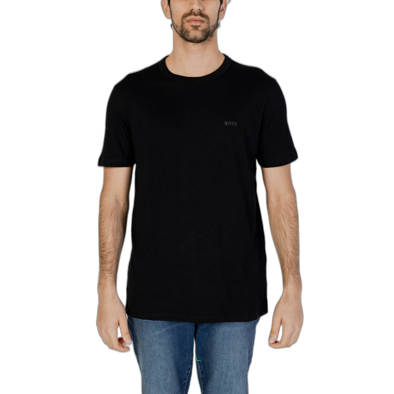 2215584 Boss T-Shirt Nero Stampa Uomo