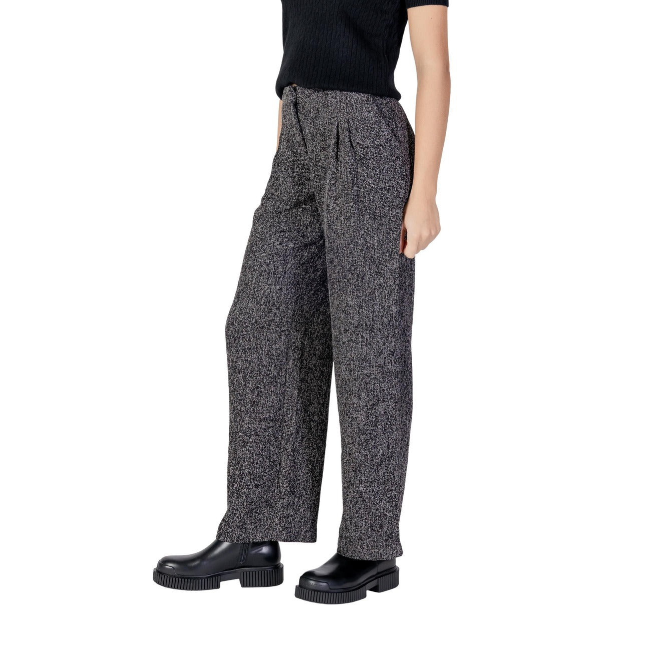 2445778 Jacqueline De Yong Pantaloni Neri Donna