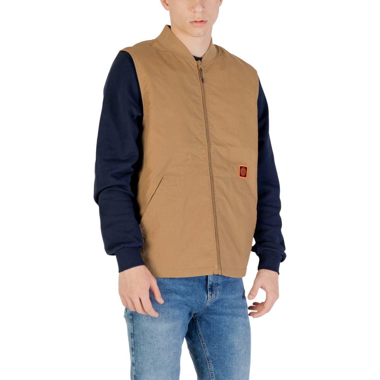 2422434 Vans Gilet Beige Cotone Maniche Lunghe Uomo