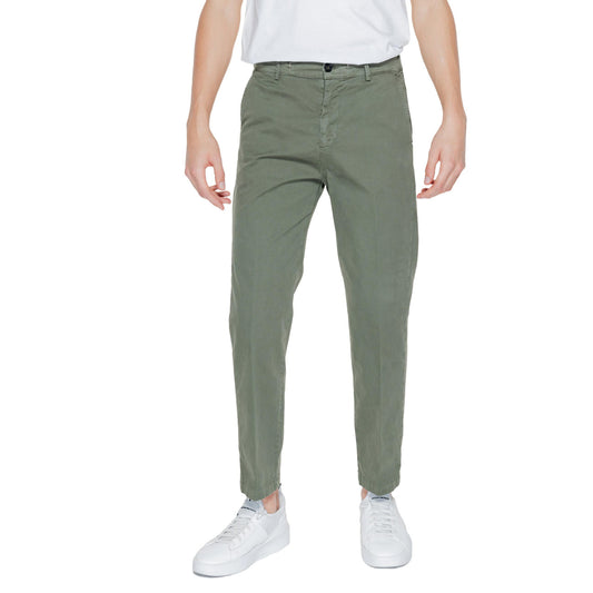 2251027 Liu Jo Pantaloni Verde Lino Uomo
