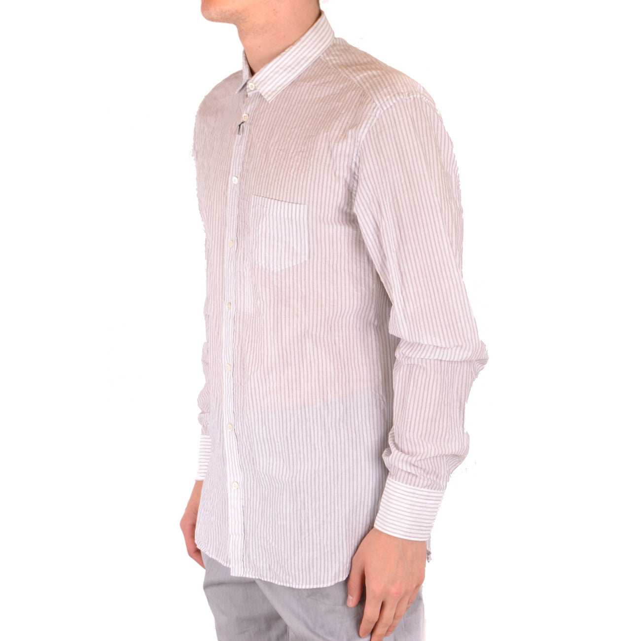 2431419 Neil Barrett Camicia Bianco Maniche Lunghe Uomo