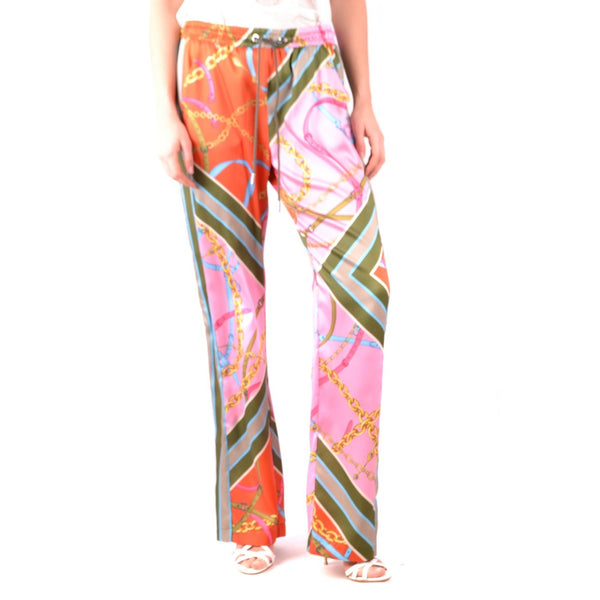 Pantaloni Stampa Rosa Donna