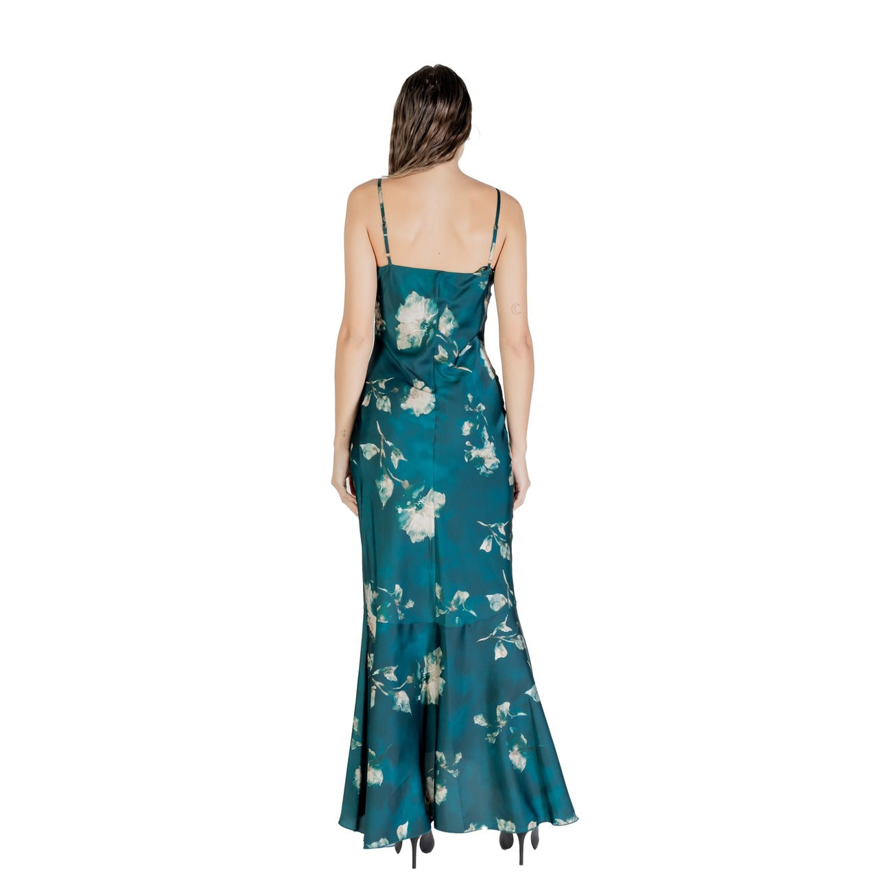 2427497 Rinascimento Abito Verde Corto Donna Fantasia Floreale