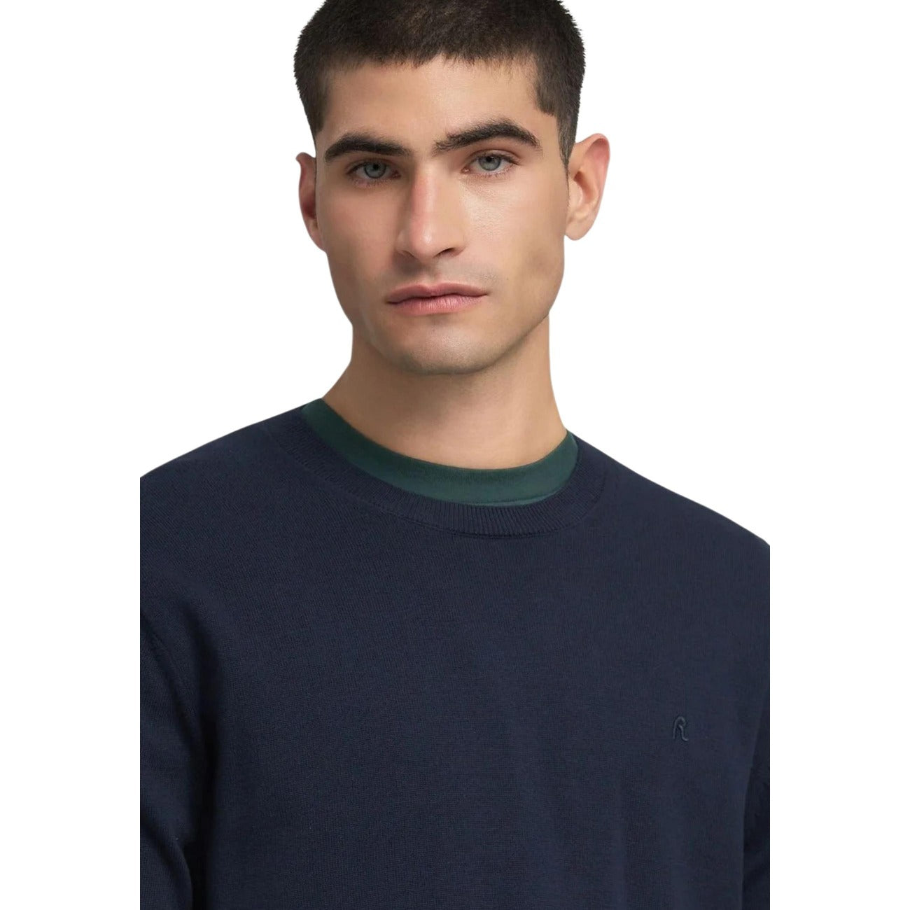 2460750 Replay Maglia Blu Cotone Uomo