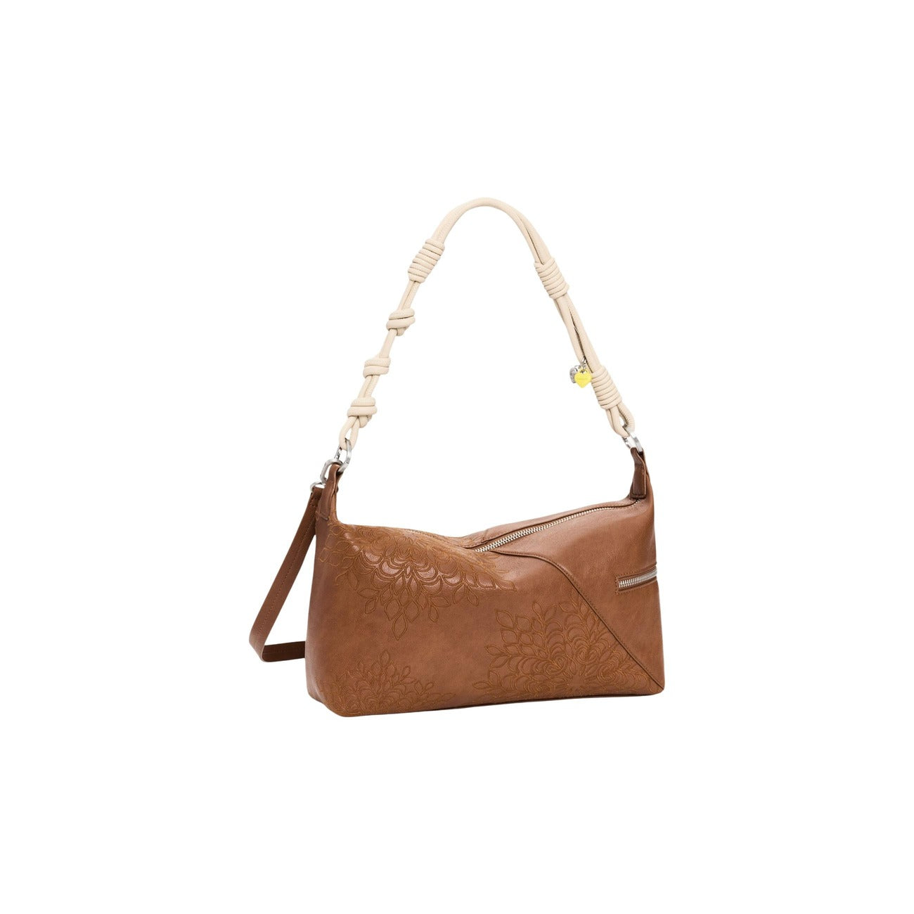 2454682 Desigual Borsa Cammello Poliestere
