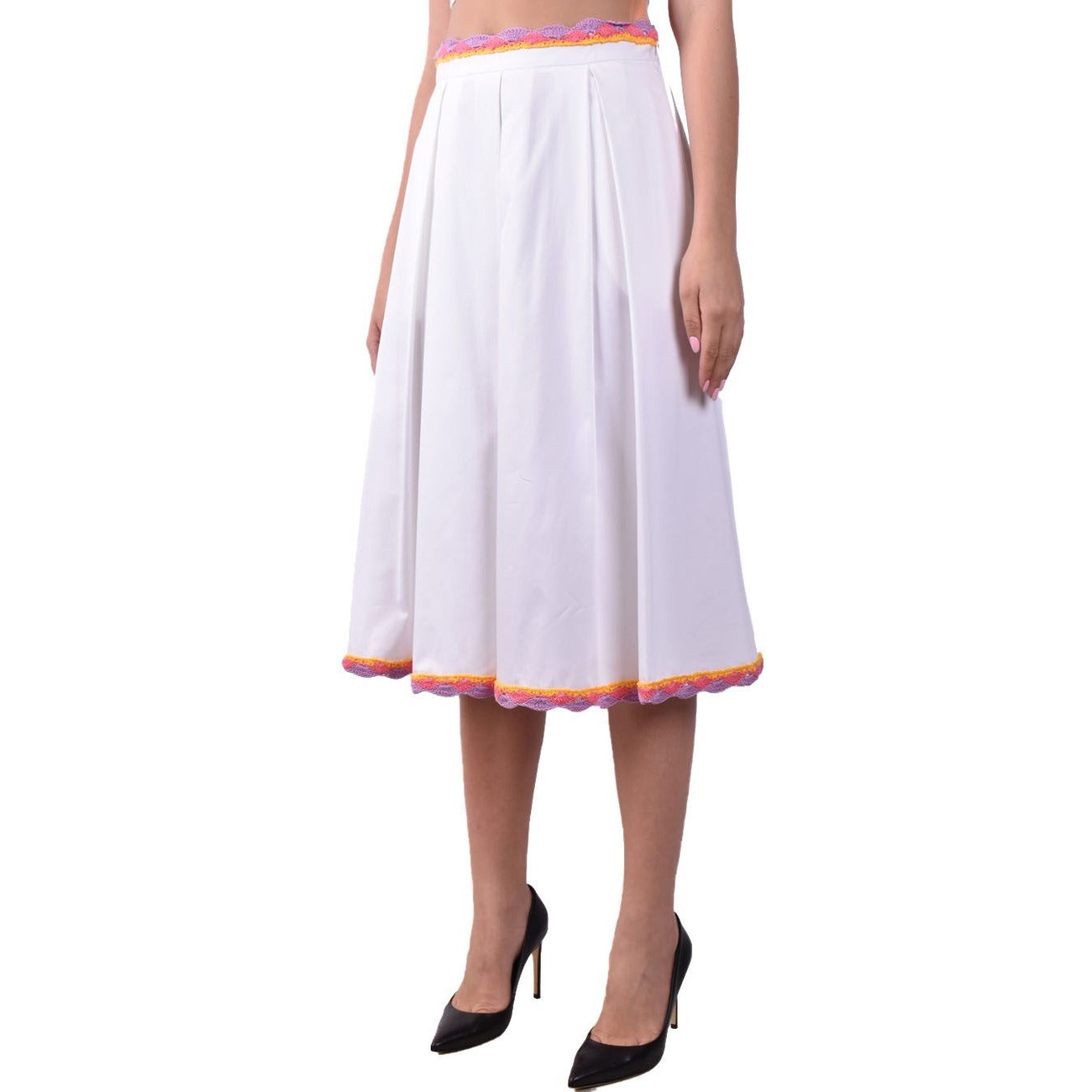 487290 Moschino Gonna Bianca Donna Primavera/Estate