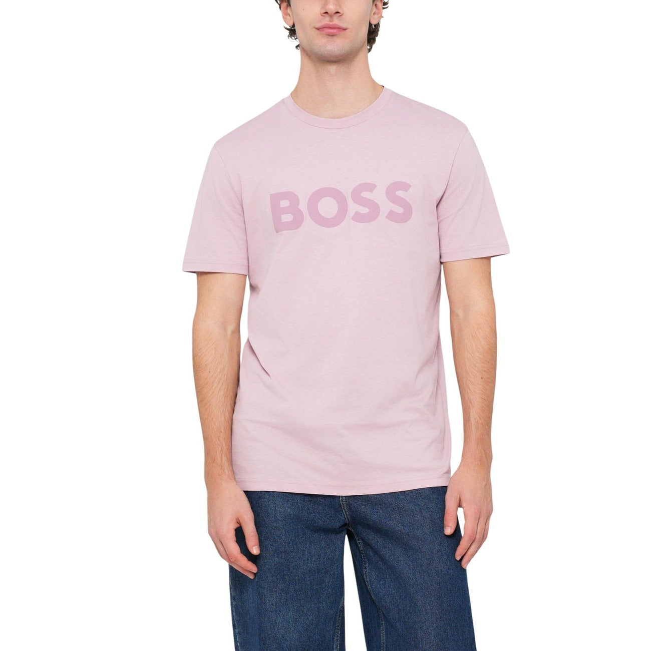 2449235 Boss T-Shirt Rosa Uomo