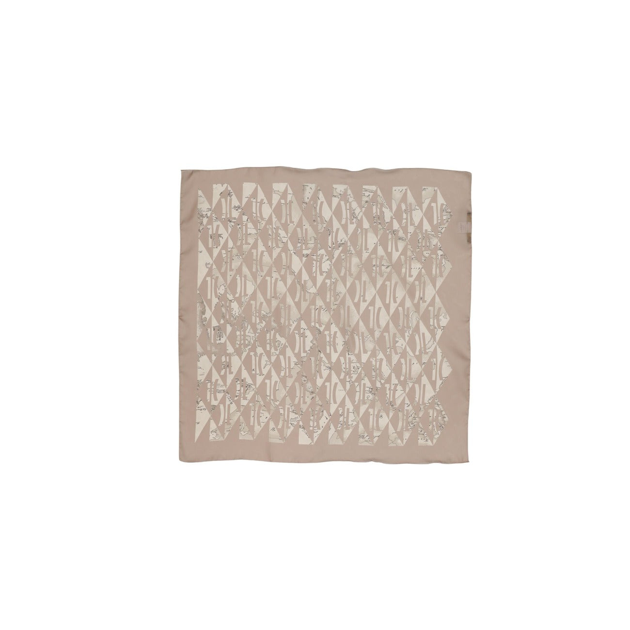 2457537 Alviero Martini Prima Classe Sciarpa Beige Stampa Donna