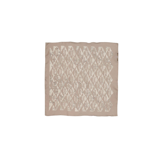 2457537 Alviero Martini Prima Classe Sciarpa Beige Stampa Donna