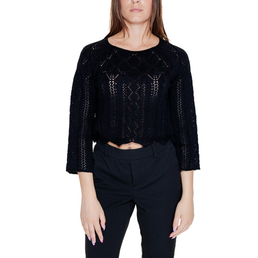 2294211 Vero Moda Maglia Donna Nera Cotone Acrilico