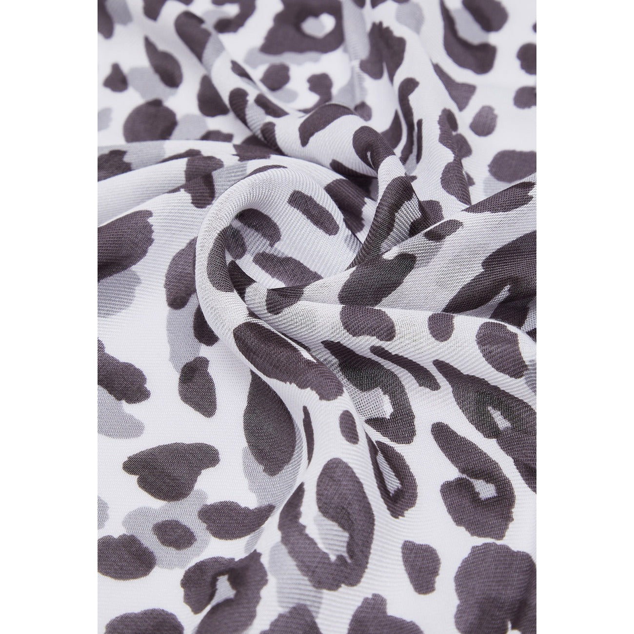 2460067 Liu Jo Sciarpa Azzurro Leopardata Modal Donna