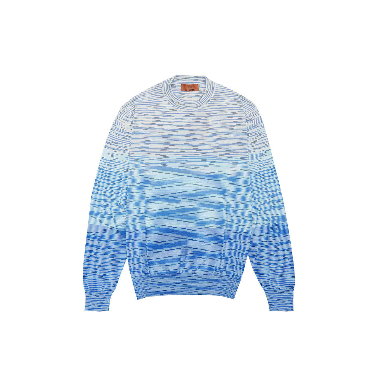 2431128 Missoni Maglia Azzurra Cotone Colorata Uomo