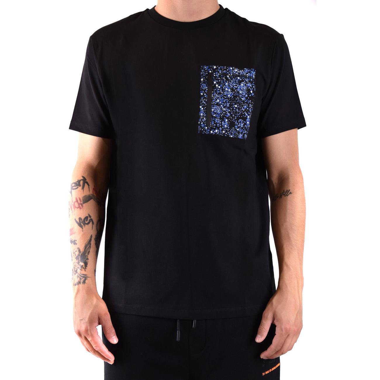 2425227 Karl Lagerfeld T-Shirt Nera Colorata Uomo