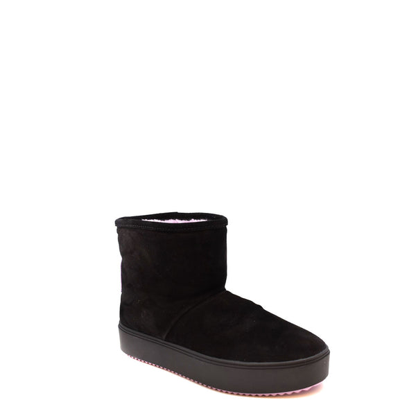 Stivaletti da Neve Tronchetto Suede Nero