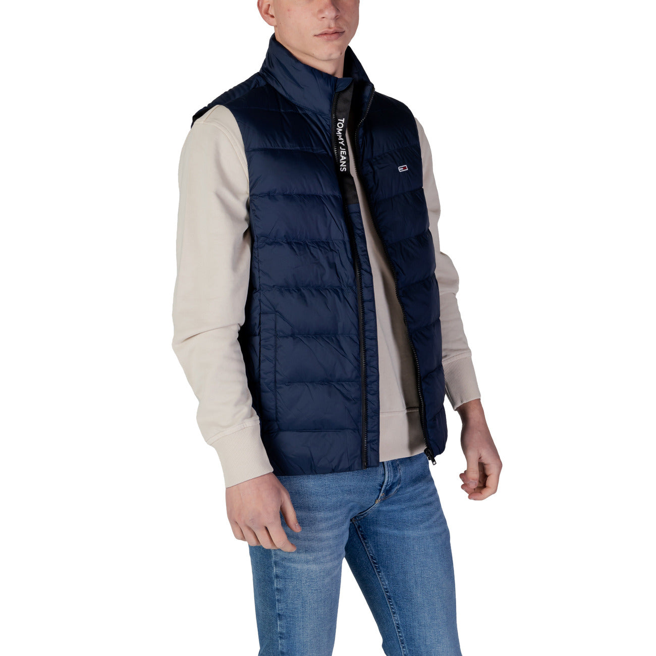 2409922 Tommy Hilfiger Jeans Giubbotto Blu Smanicato Uomo