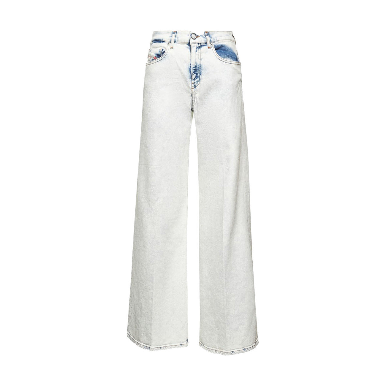 2449170 Diesel Jeans Bianchi Colorati Zip Bottone Tasche Donna