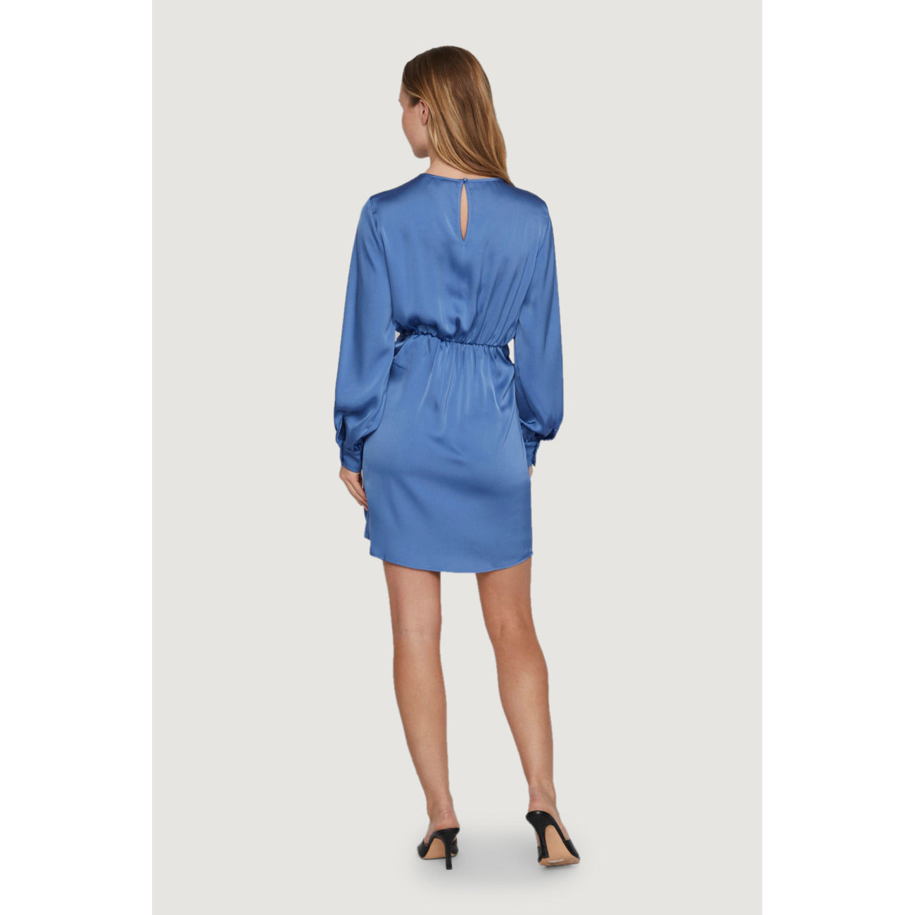 351424 Vila Clothes Abito Azzurro Corto Donna