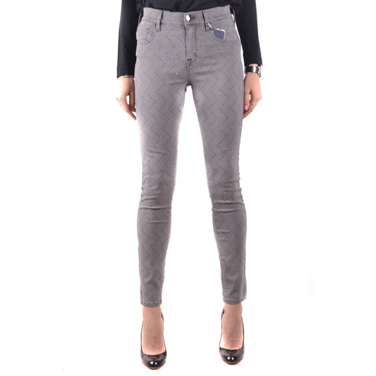 2437615 Jacob Cohen Jeans Grigi Cotone Tasche Made Italy Donna