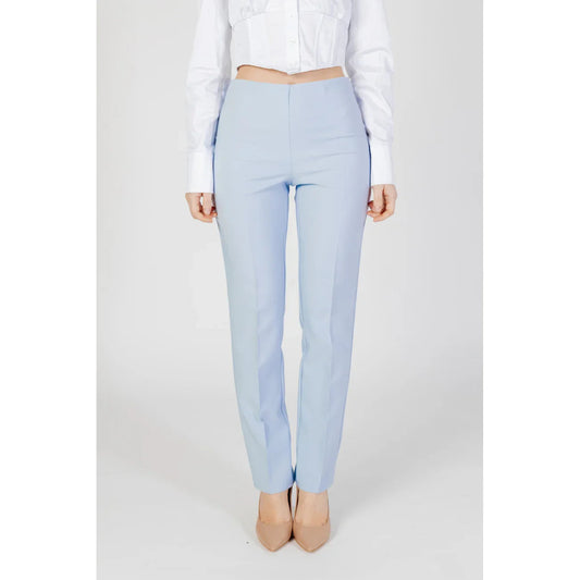 2463342 Sandro Ferrone Pantaloni Azzurri Stretch Donna