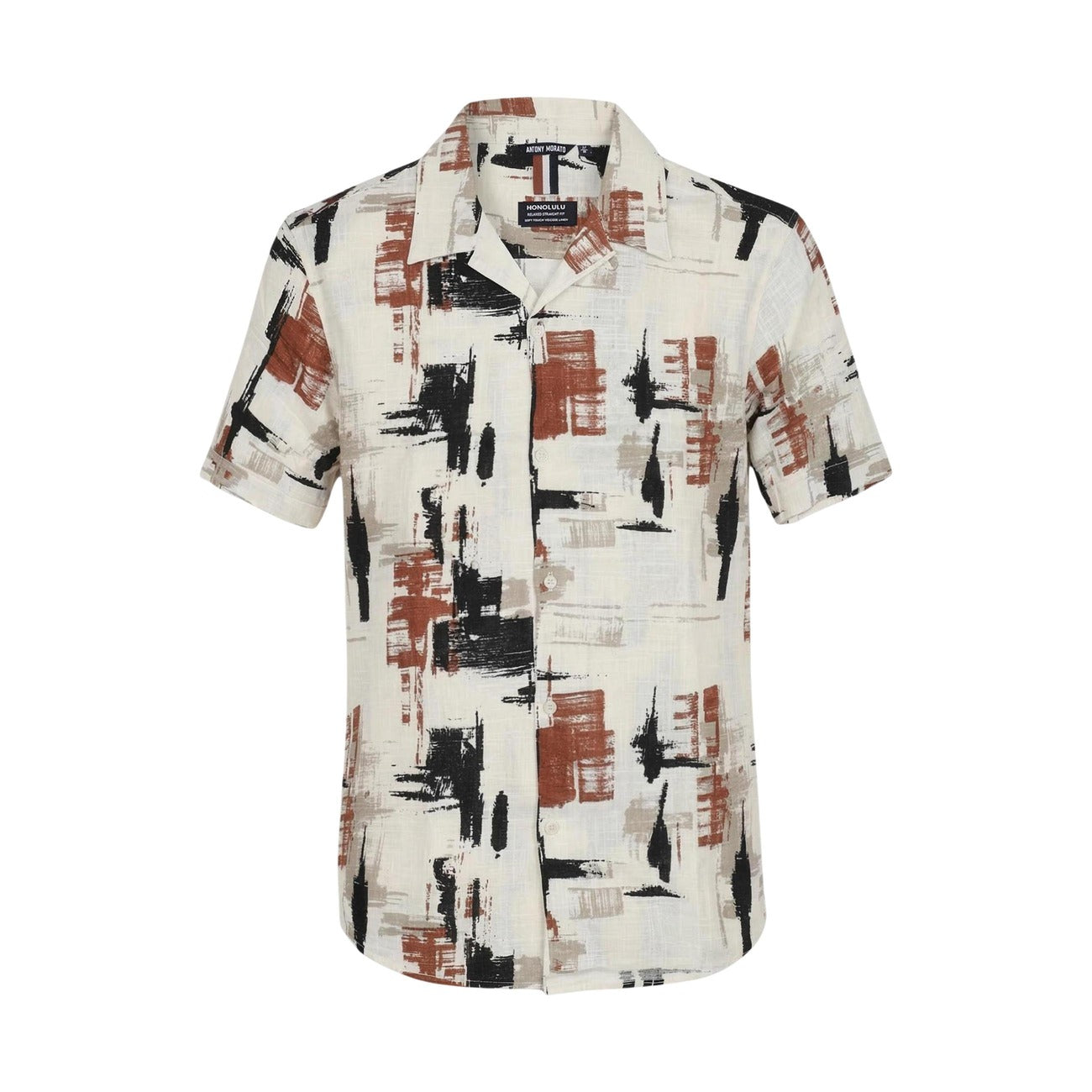2460333 Antony Morato Camicia Bianca Viscosa Lino Uomo