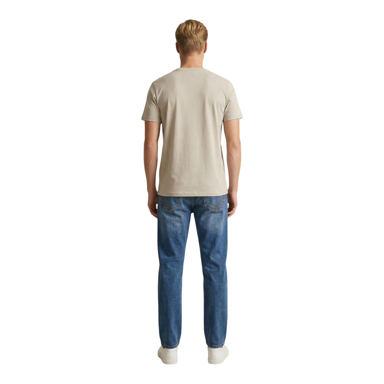 2460725 U.S. Polo Assn. T-Shirt Beige Uomo