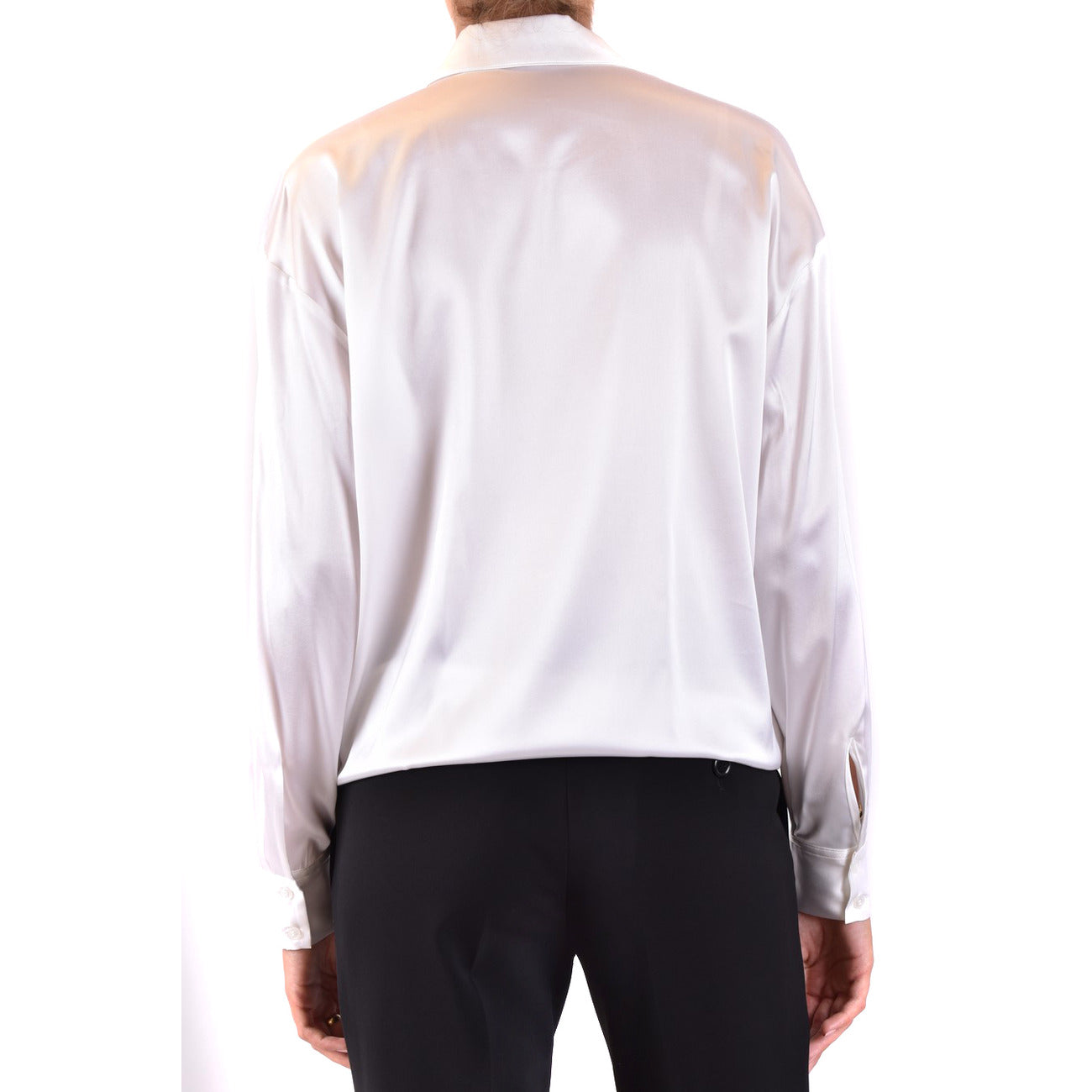 2423374 Pinko Camicia in Seta Bianca Donna